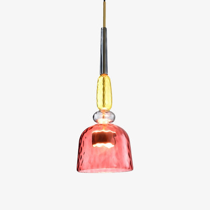 LED Design Hanglamp met Gekleurd Glas – Moderne Energiezuinige Verlichting