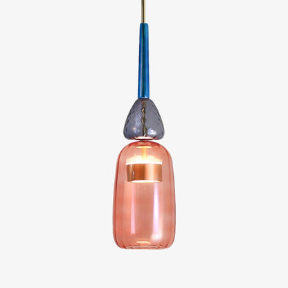 LED Design Hanglamp met Gekleurd Glas – Moderne Energiezuinige Verlichting