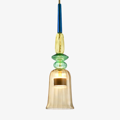 LED Design Hanglamp met Gekleurd Glas – Moderne Energiezuinige Verlichting