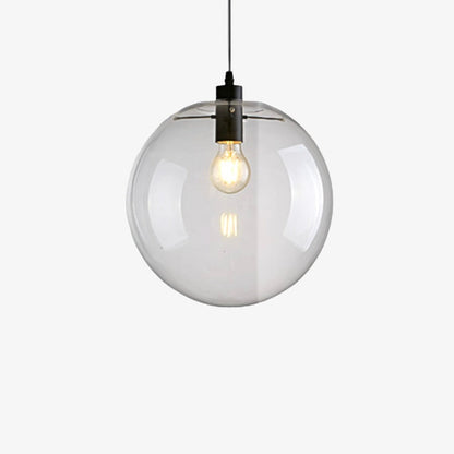 Moderne Glazen Bol Hanglamp Transparant Met Zwarte Of Rose Gold Fitting Minimalistische Design Plafondlamp Voor Woonkamer Eettafel Keuken