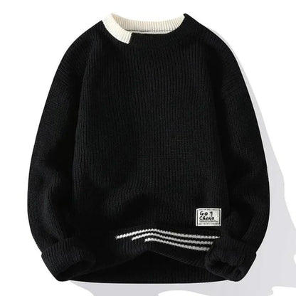Sven Heren Trui | Zachte Gebreide Oversized Stof, Casual 3
