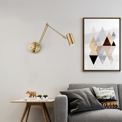 Verstelbare Wandlamp Zwenkarm Industrieel IJzer Modern Design E26/E27 Fitting Muurbediening Leeslamp Slaapkamer