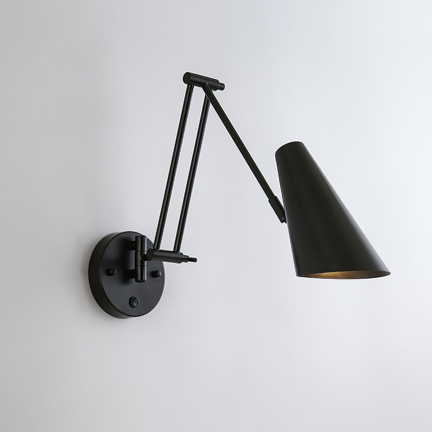 Verstelbare Wandlamp Zwenkarm Industrieel IJzer Modern Design E26/E27 Fitting Muurbediening Leeslamp Slaapkamer