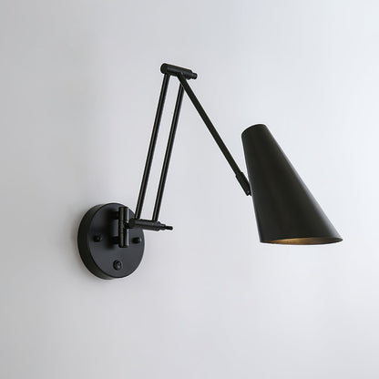 Verstelbare Wandlamp Zwenkarm Industrieel IJzer Modern Design E26/E27 Fitting Muurbediening Leeslamp Slaapkamer