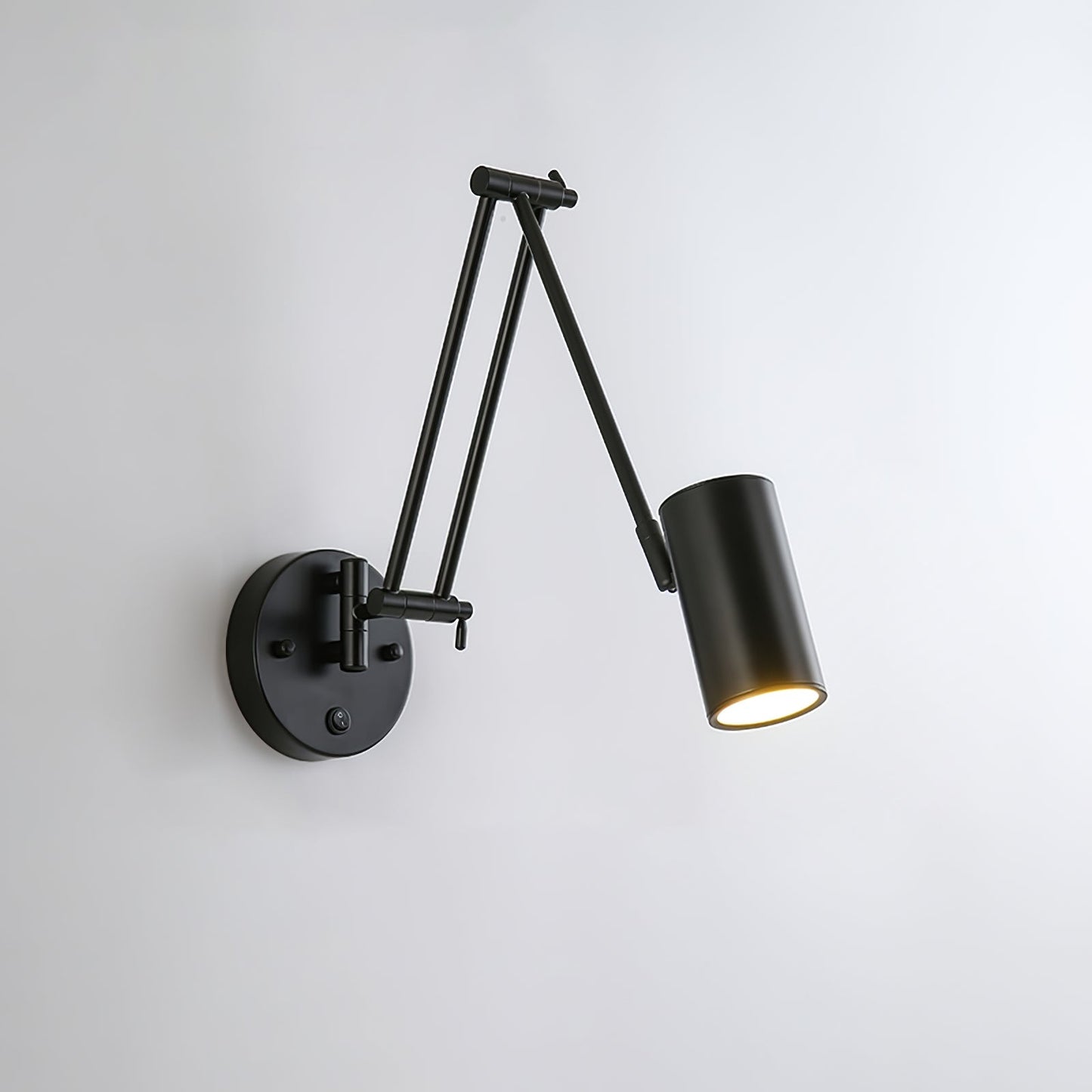 Verstelbare Wandlamp Zwenkarm Industrieel IJzer Modern Design E26/E27 Fitting Muurbediening Leeslamp Slaapkamer