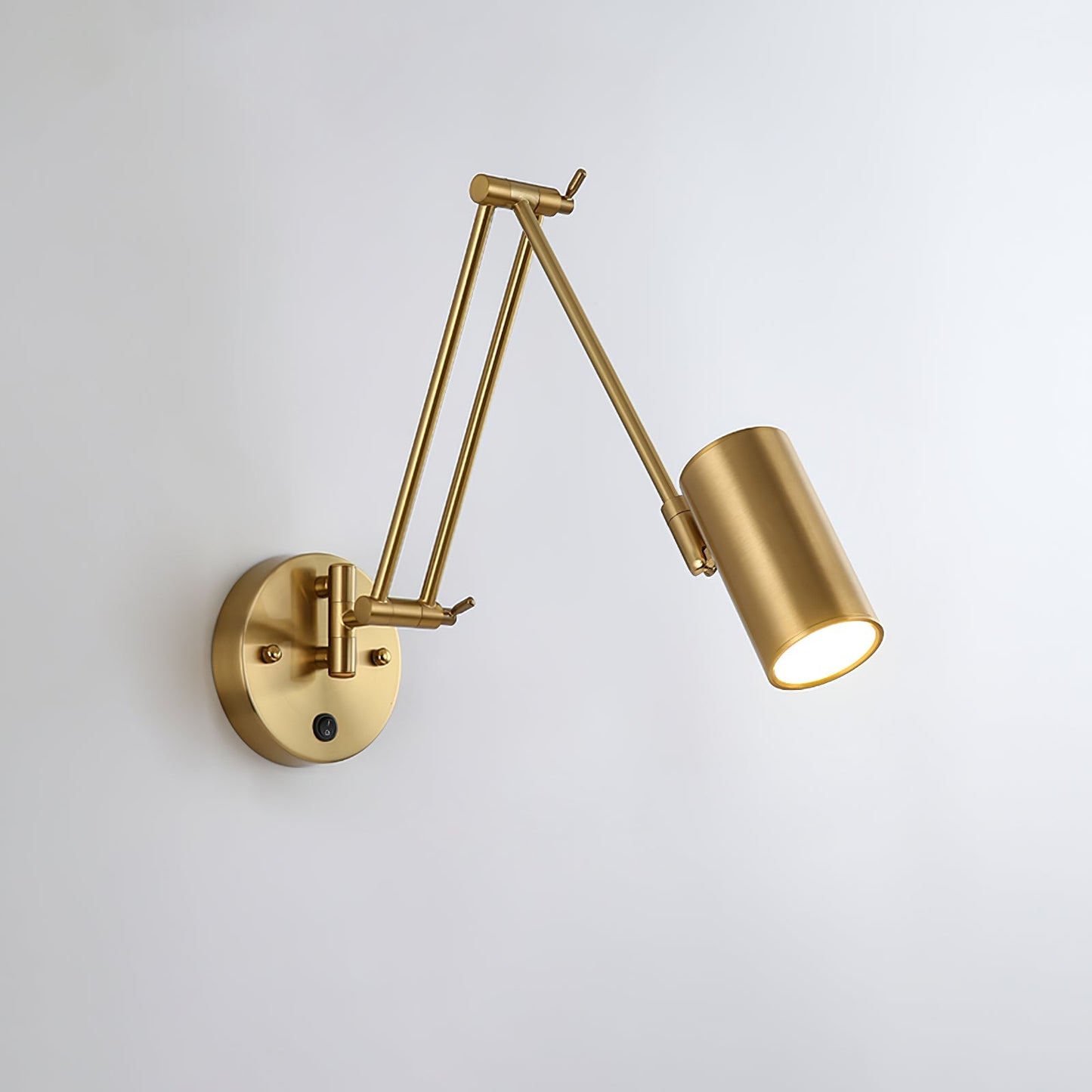 Verstelbare Wandlamp Zwenkarm Industrieel IJzer Modern Design E26/E27 Fitting Muurbediening Leeslamp Slaapkamer