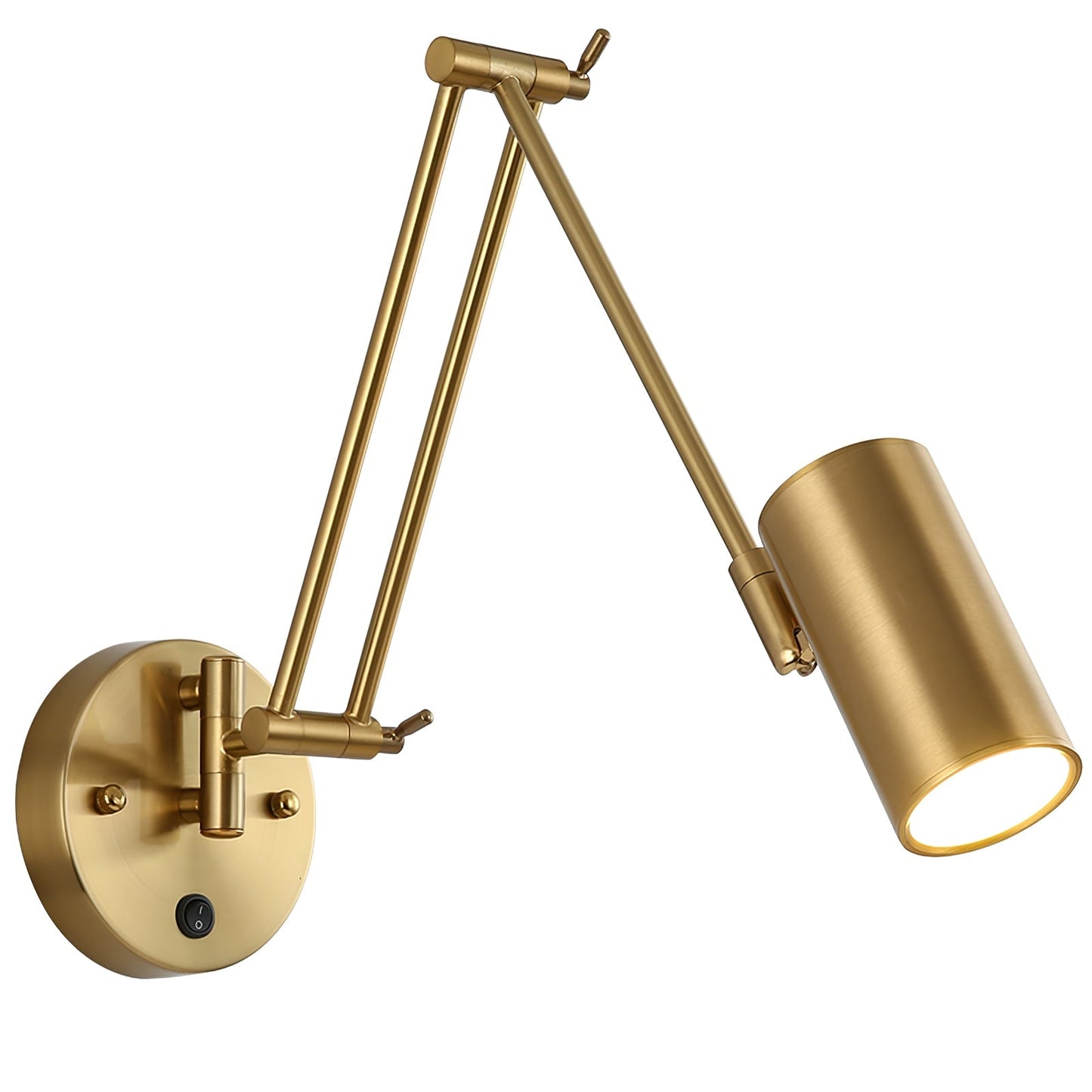 Verstelbare Wandlamp Zwenkarm Industrieel IJzer Modern Design E26/E27 Fitting Muurbediening Leeslamp Slaapkamer