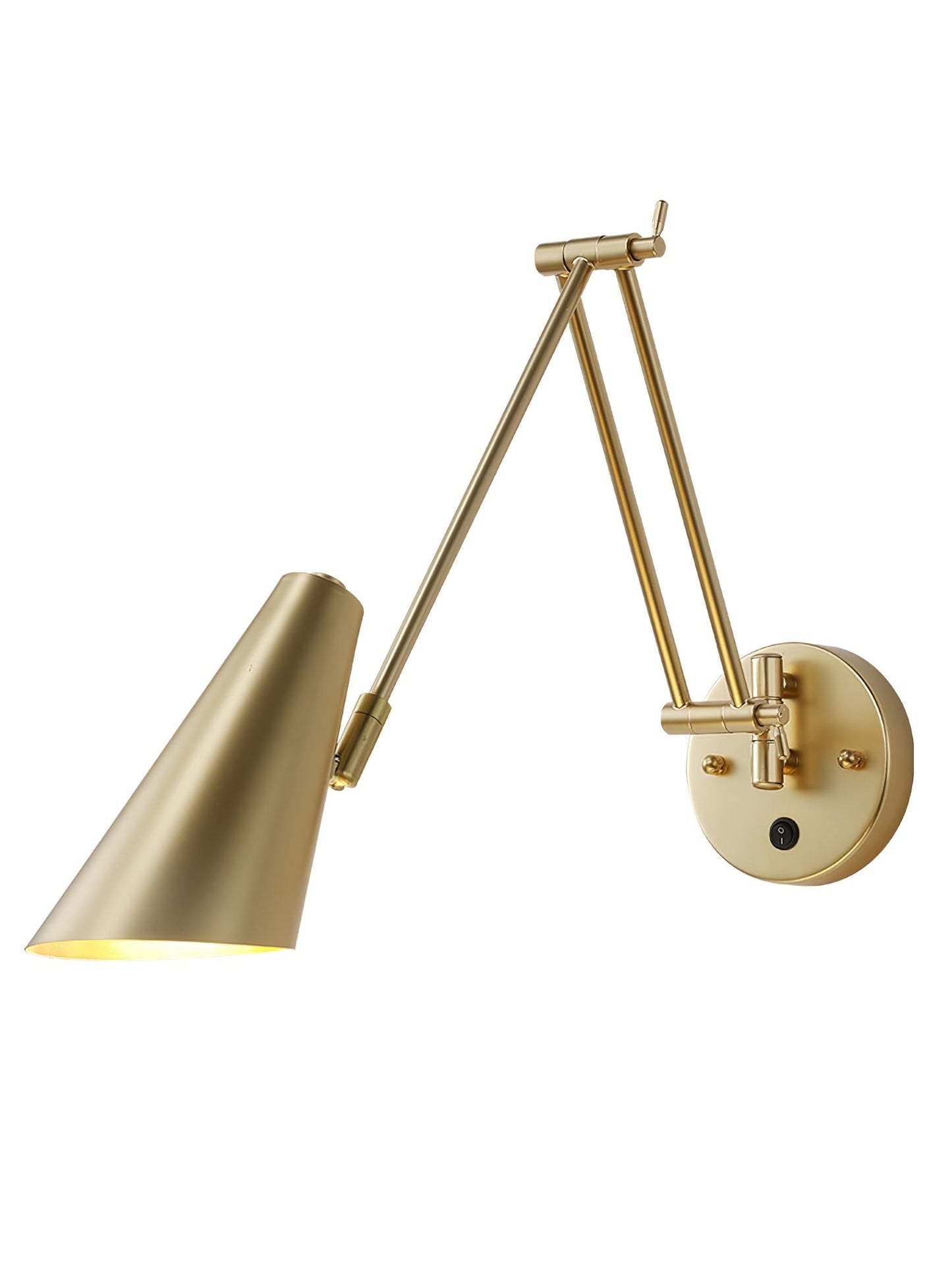 Verstelbare Wandlamp Zwenkarm Industrieel IJzer Modern Design E26/E27 Fitting Muurbediening Leeslamp Slaapkamer