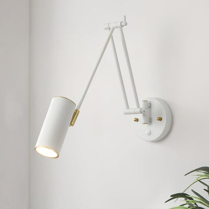 Verstelbare Wandlamp Zwenkarm Industrieel IJzer Modern Design E26/E27 Fitting Muurbediening Leeslamp Slaapkamer