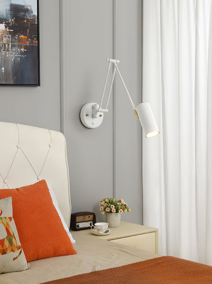 Verstelbare Wandlamp Zwenkarm Industrieel IJzer Modern Design E26/E27 Fitting Muurbediening Leeslamp Slaapkamer