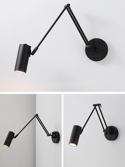 Verstelbare Wandlamp Zwenkarm Industrieel IJzer Modern Design E26/E27 Fitting Muurbediening Leeslamp Slaapkamer