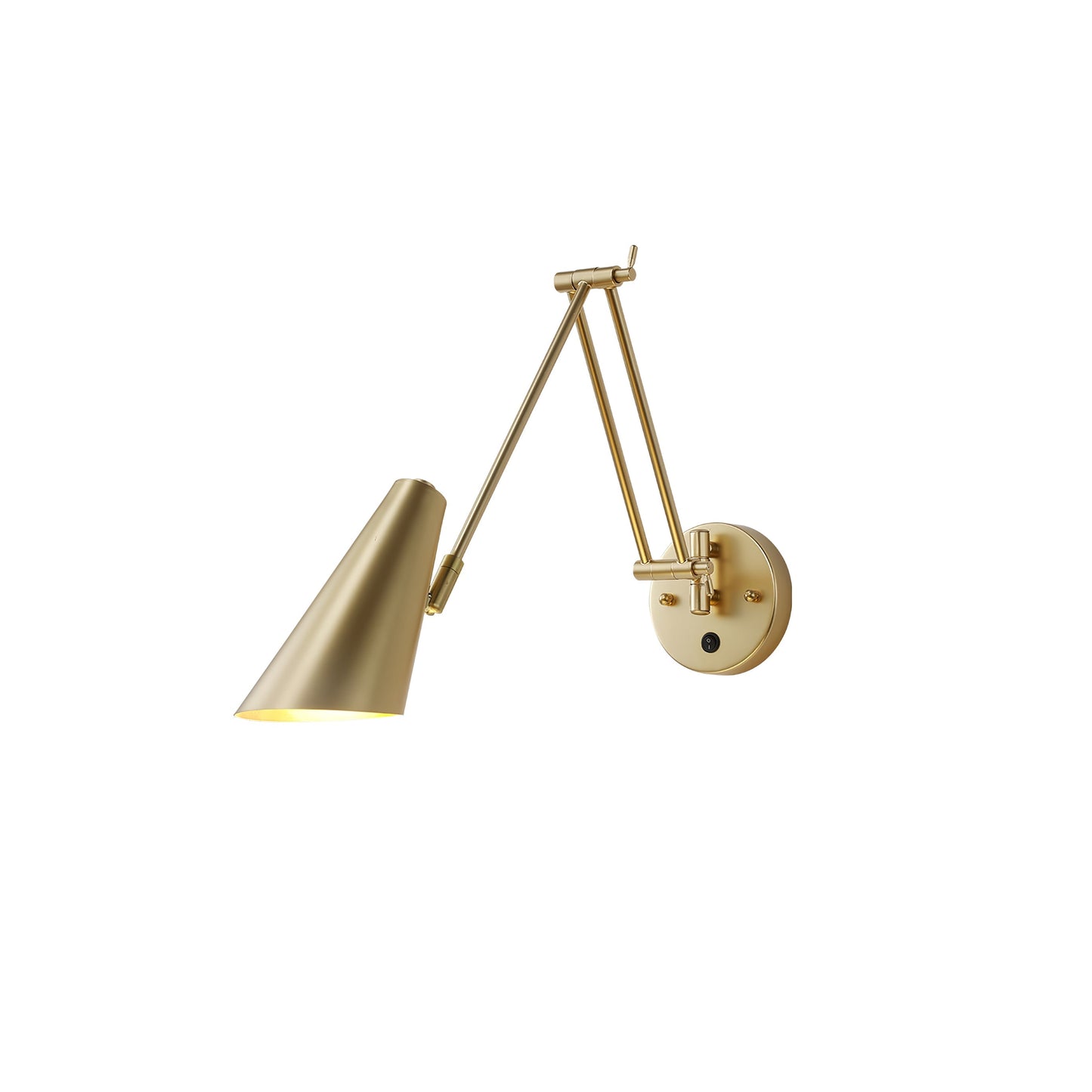 Verstelbare Wandlamp Zwenkarm Industrieel IJzer Modern Design E26/E27 Fitting Muurbediening Leeslamp Slaapkamer