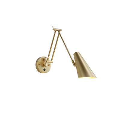 Verstelbare Wandlamp Zwenkarm Industrieel IJzer Modern Design E26/E27 Fitting Muurbediening Leeslamp Slaapkamer
