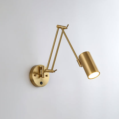 Verstelbare Wandlamp Zwenkarm Industrieel IJzer Modern Design E26/E27 Fitting Muurbediening Leeslamp Slaapkamer