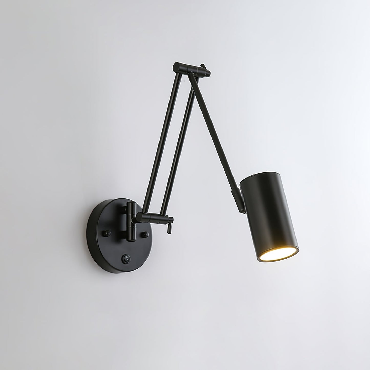 Verstelbare Wandlamp Zwenkarm Industrieel IJzer Modern Design E26/E27 Fitting Muurbediening Leeslamp Slaapkamer