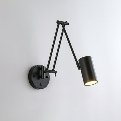 Verstelbare Wandlamp Zwenkarm Industrieel IJzer Modern Design E26/E27 Fitting Muurbediening Leeslamp Slaapkamer