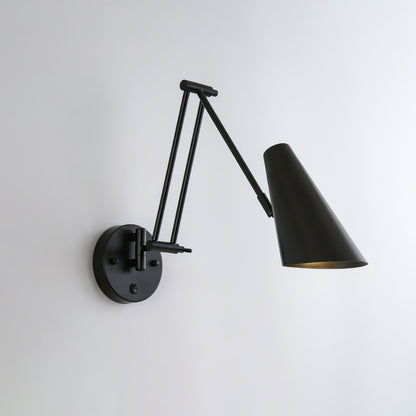 Verstelbare Wandlamp Zwenkarm Industrieel IJzer Modern Design E26/E27 Fitting Muurbediening Leeslamp Slaapkamer