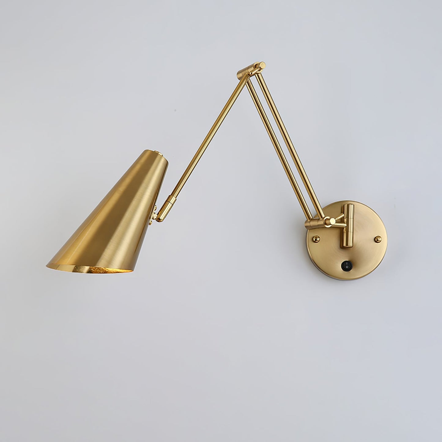 Verstelbare Wandlamp Zwenkarm Industrieel IJzer Modern Design E26/E27 Fitting Muurbediening Leeslamp Slaapkamer