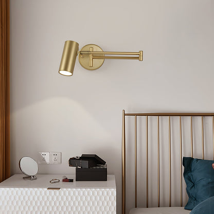 Verstelbare Wandlamp met Zwenkarm – Industrieel Metaal IJzer – 180° Draaibaar – Leeslamp Slaapkamer Nachtkastje