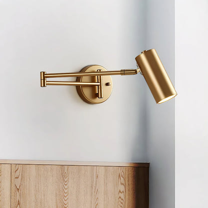 Verstelbare Wandlamp met Zwenkarm – Industrieel Metaal IJzer – 180° Draaibaar – Leeslamp Slaapkamer Nachtkastje