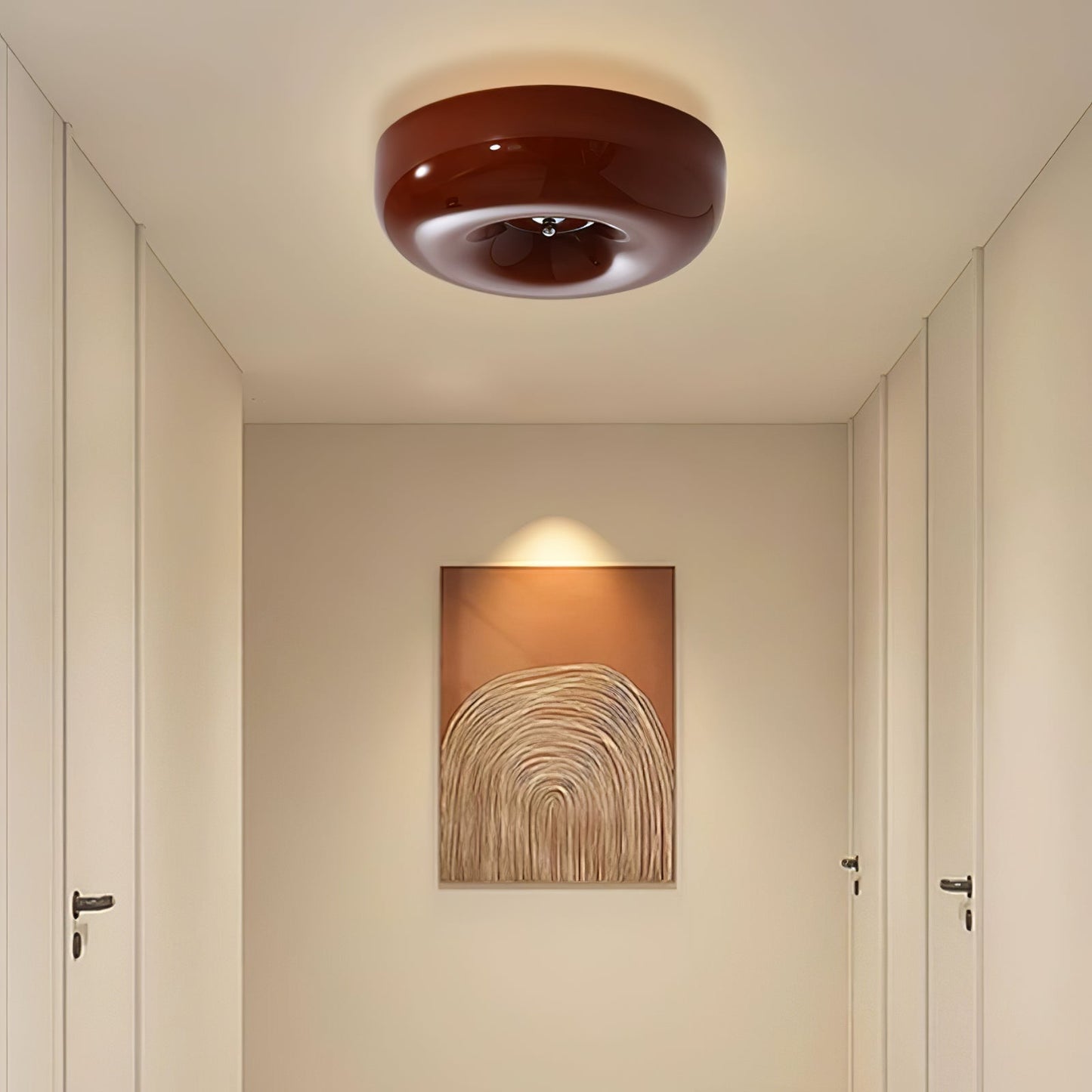 Plafondlamp Glas LED Metaal Wit Woonkamer Slaapkamer Hal Ronde Glazen Plafonnière Moderne Ceiling Light