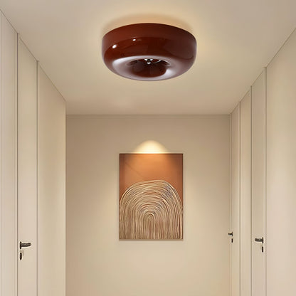 Plafondlamp Glas LED Metaal Wit Woonkamer Slaapkamer Hal Ronde Glazen Plafonnière Moderne Ceiling Light