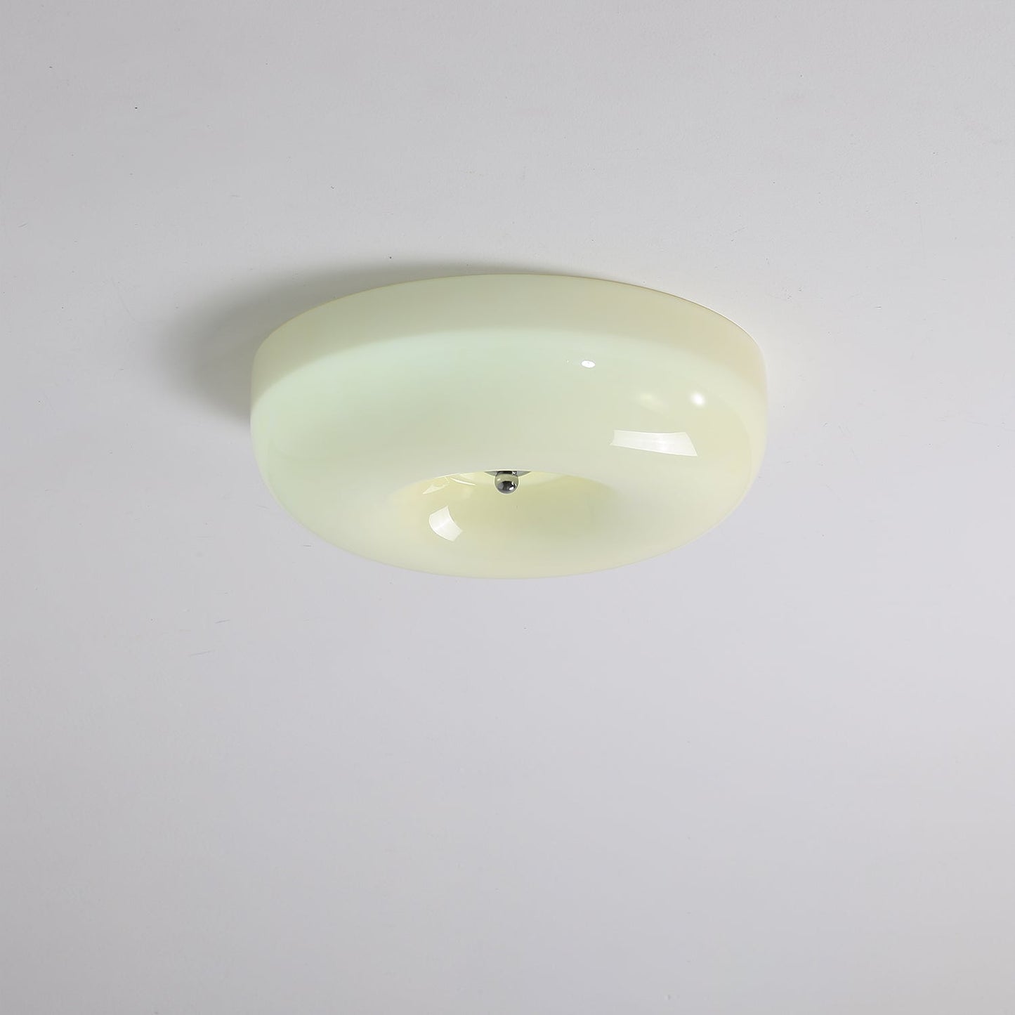 Plafondlamp Glas LED Metaal Wit Woonkamer Slaapkamer Hal Ronde Glazen Plafonnière Moderne Ceiling Light