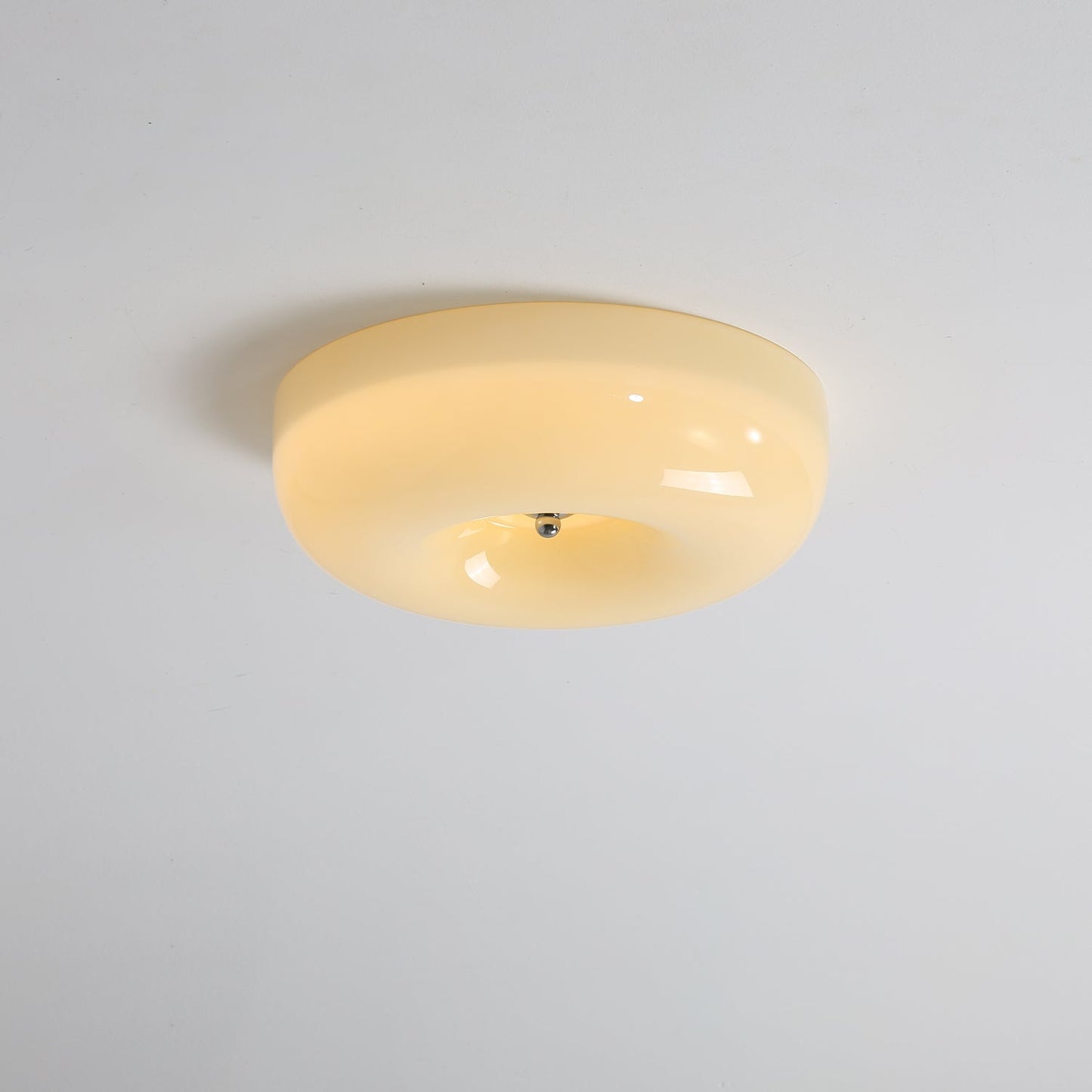 Plafondlamp Glas Swirl Metaal Wit Koffie Beige Woonkamer Slaapkamer LED 3000K 4000K 6000K Ø32 Ø40 Ø46cm Plafonnière Dimbaar