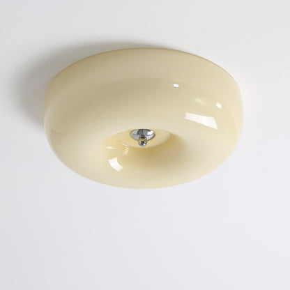 Plafondlamp Glas LED Metaal Wit Woonkamer Slaapkamer Hal Ronde Glazen Plafonnière Moderne Ceiling Light