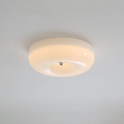 Plafondlamp Glas LED Metaal Wit Woonkamer Slaapkamer Hal Ronde Glazen Plafonnière Moderne Ceiling Light