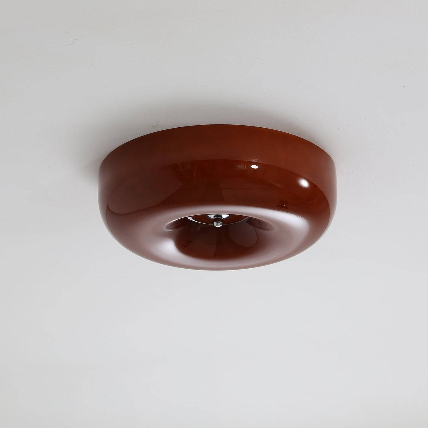 Plafondlamp Glas LED Metaal Wit Woonkamer Slaapkamer Hal Ronde Glazen Plafonnière Moderne Ceiling Light