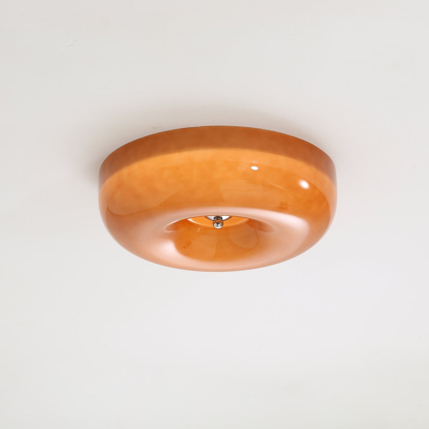 Plafondlamp Glas Swirl Metaal Wit Koffie Beige Woonkamer Slaapkamer LED 3000K 4000K 6000K Ø32 Ø40 Ø46cm Plafonnière Dimbaar