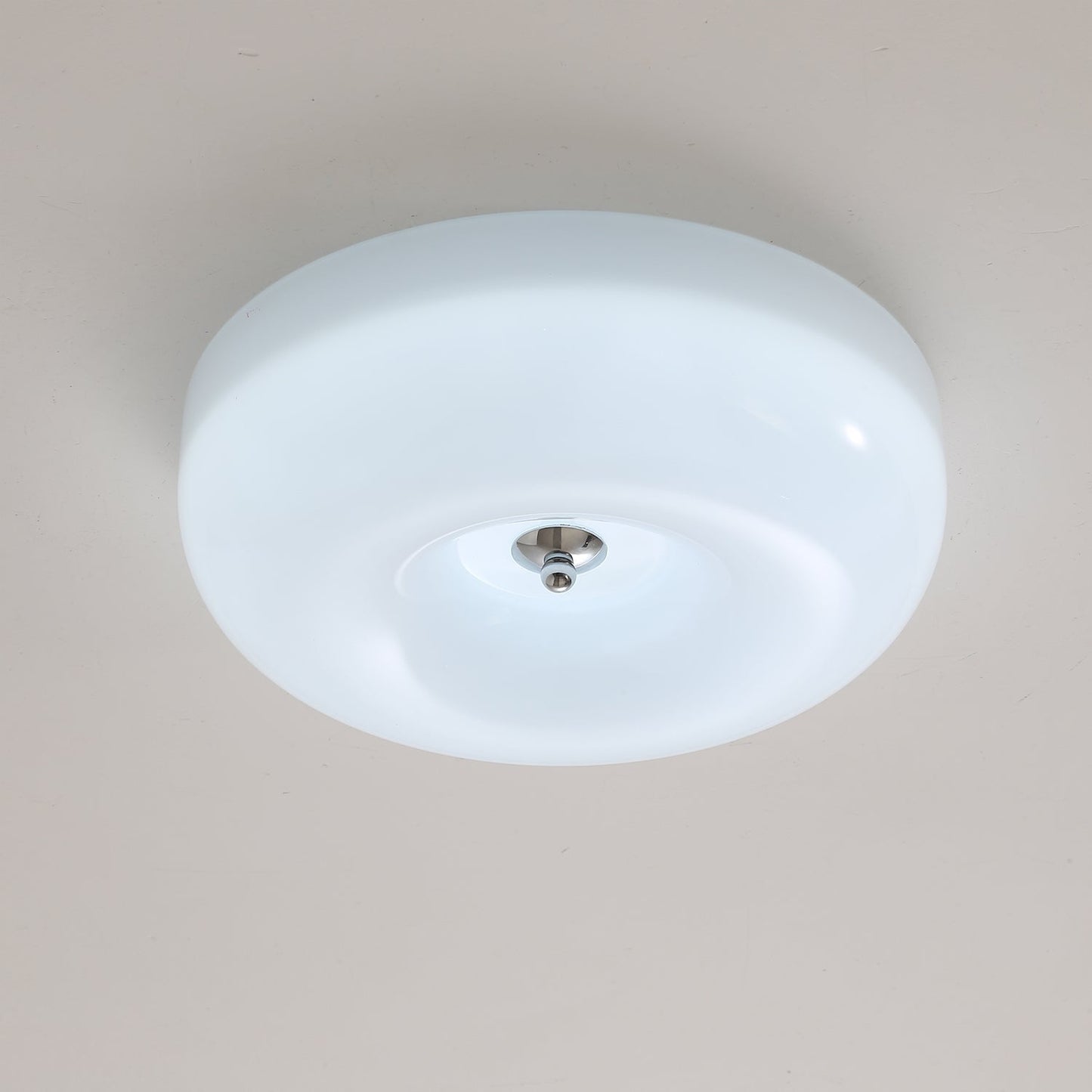 Plafondlamp Glas Swirl Metaal Wit Koffie Beige Woonkamer Slaapkamer LED 3000K 4000K 6000K Ø32 Ø40 Ø46cm Plafonnière Dimbaar