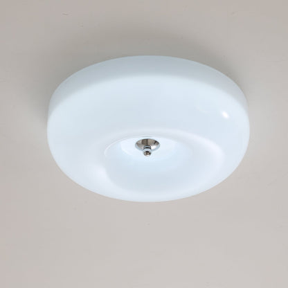 Plafondlamp Glas Swirl Metaal Wit Koffie Beige Woonkamer Slaapkamer LED 3000K 4000K 6000K Ø32 Ø40 Ø46cm Plafonnière Dimbaar