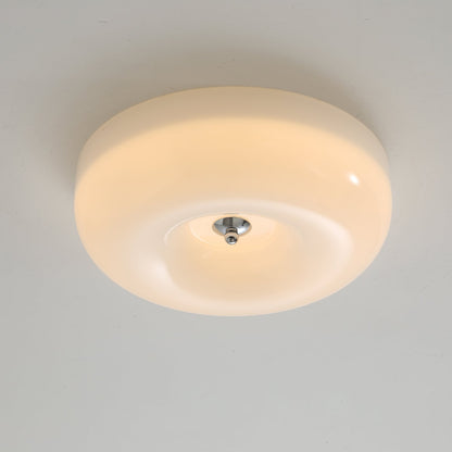 Plafondlamp Glas LED Metaal Wit Woonkamer Slaapkamer Hal Ronde Glazen Plafonnière Moderne Ceiling Light