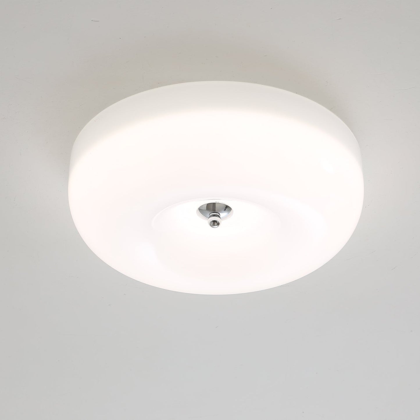 Plafondlamp Glas Swirl Metaal Wit Koffie Beige Woonkamer Slaapkamer LED 3000K 4000K 6000K Ø32 Ø40 Ø46cm Plafonnière Dimbaar