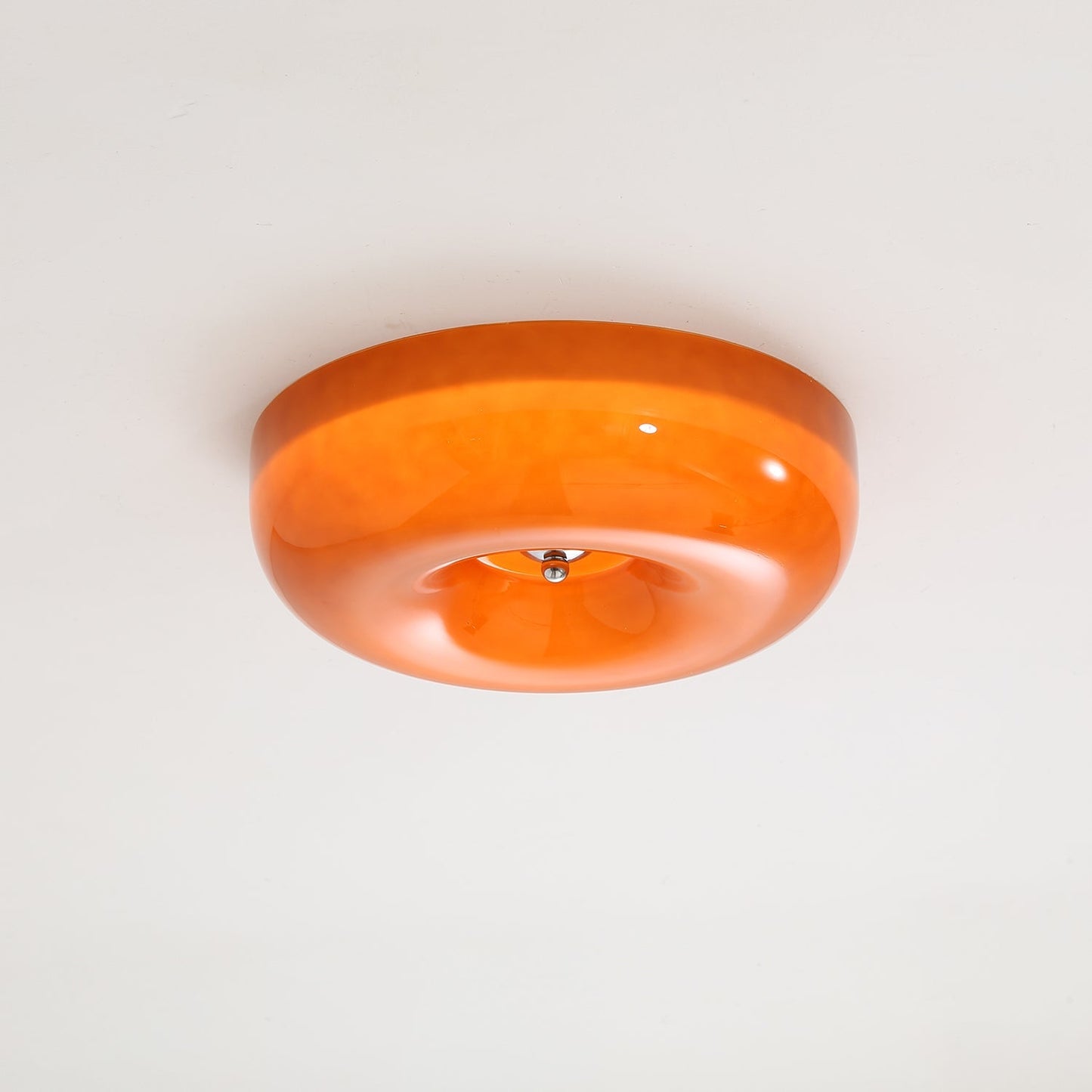 Plafondlamp Glas Swirl Metaal Wit Koffie Beige Woonkamer Slaapkamer LED 3000K 4000K 6000K Ø32 Ø40 Ø46cm Plafonnière Dimbaar
