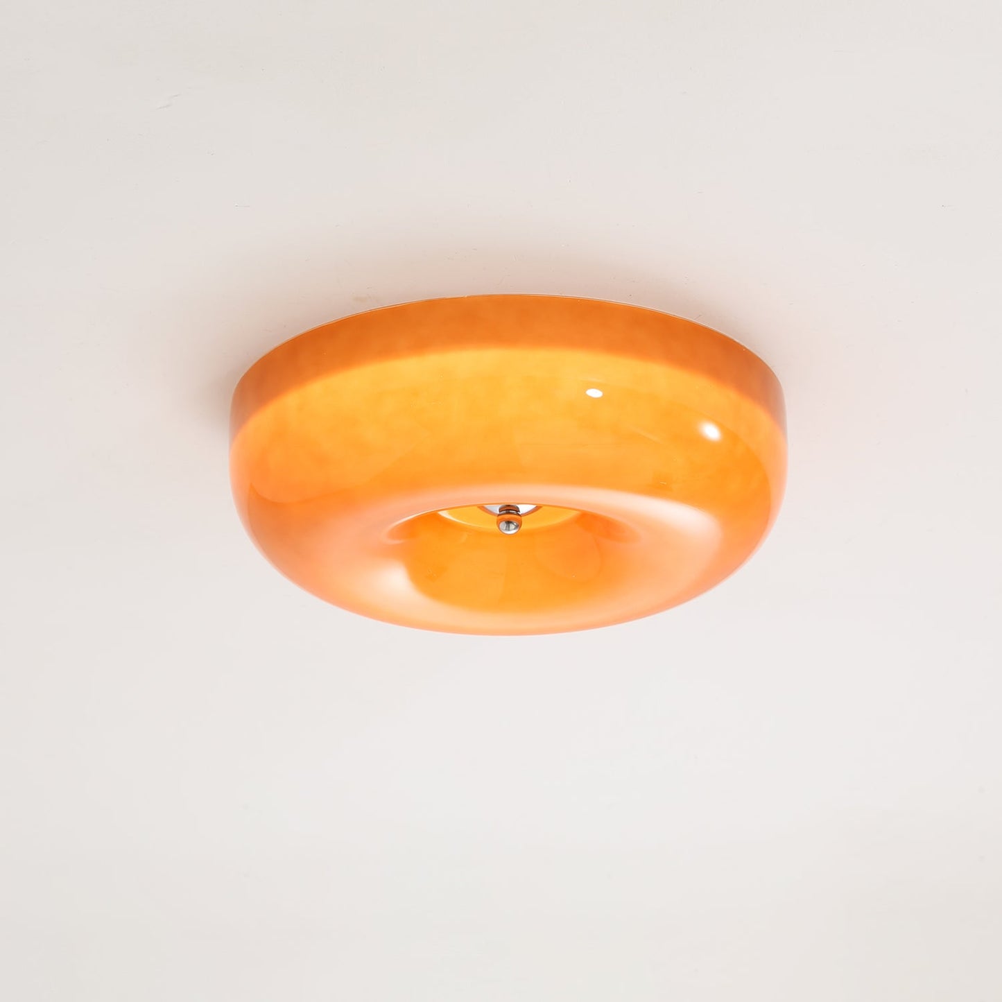 Plafondlamp Glas Swirl Metaal Wit Koffie Beige Woonkamer Slaapkamer LED 3000K 4000K 6000K Ø32 Ø40 Ø46cm Plafonnière Dimbaar