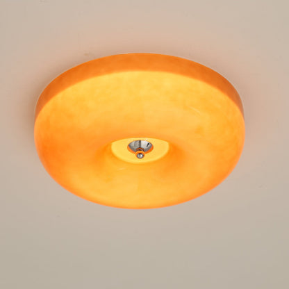 Plafondlamp Glas Swirl Metaal Wit Koffie Beige Woonkamer Slaapkamer LED 3000K 4000K 6000K Ø32 Ø40 Ø46cm Plafonnière Dimbaar