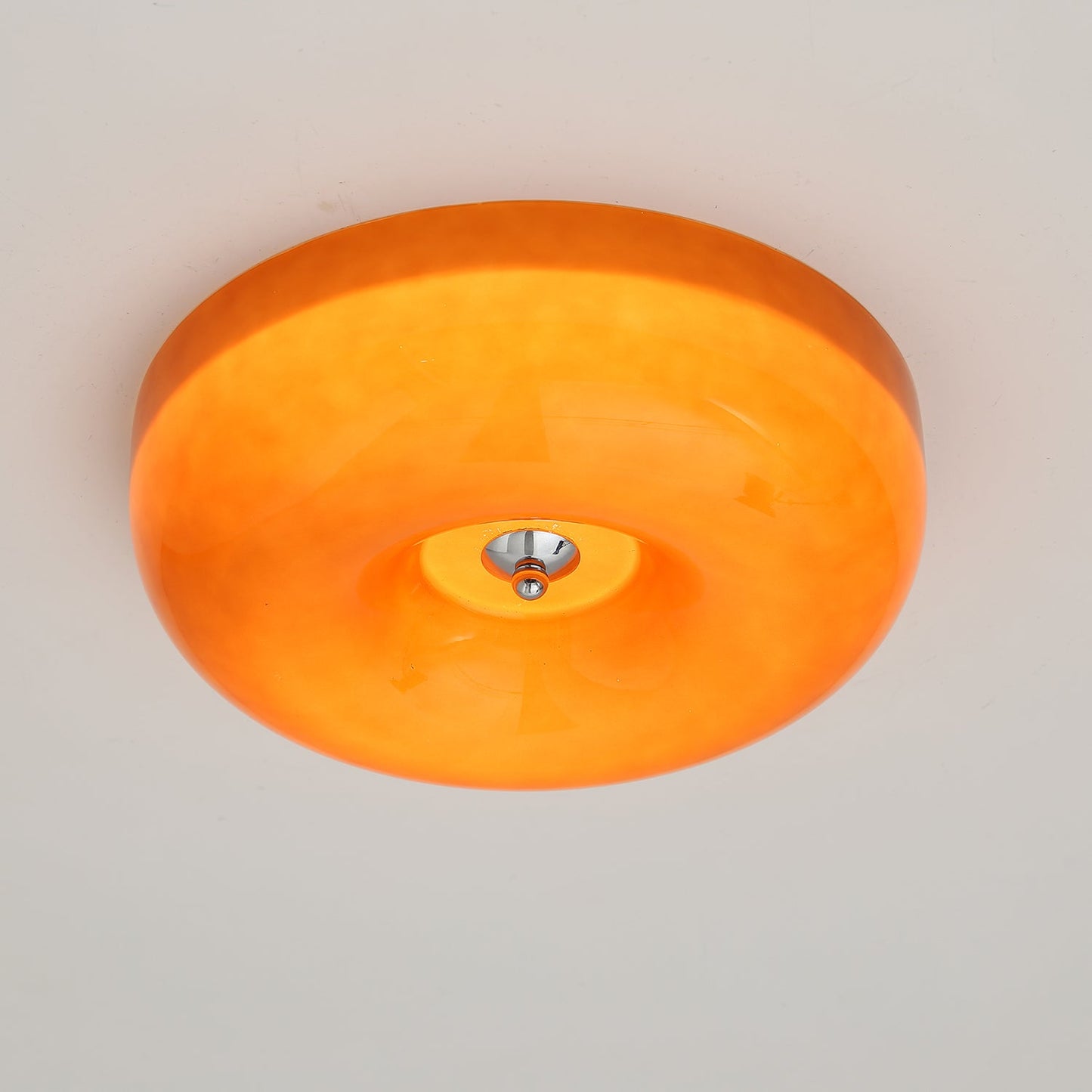 Plafondlamp Glas Swirl Metaal Wit Koffie Beige Woonkamer Slaapkamer LED 3000K 4000K 6000K Ø32 Ø40 Ø46cm Plafonnière Dimbaar