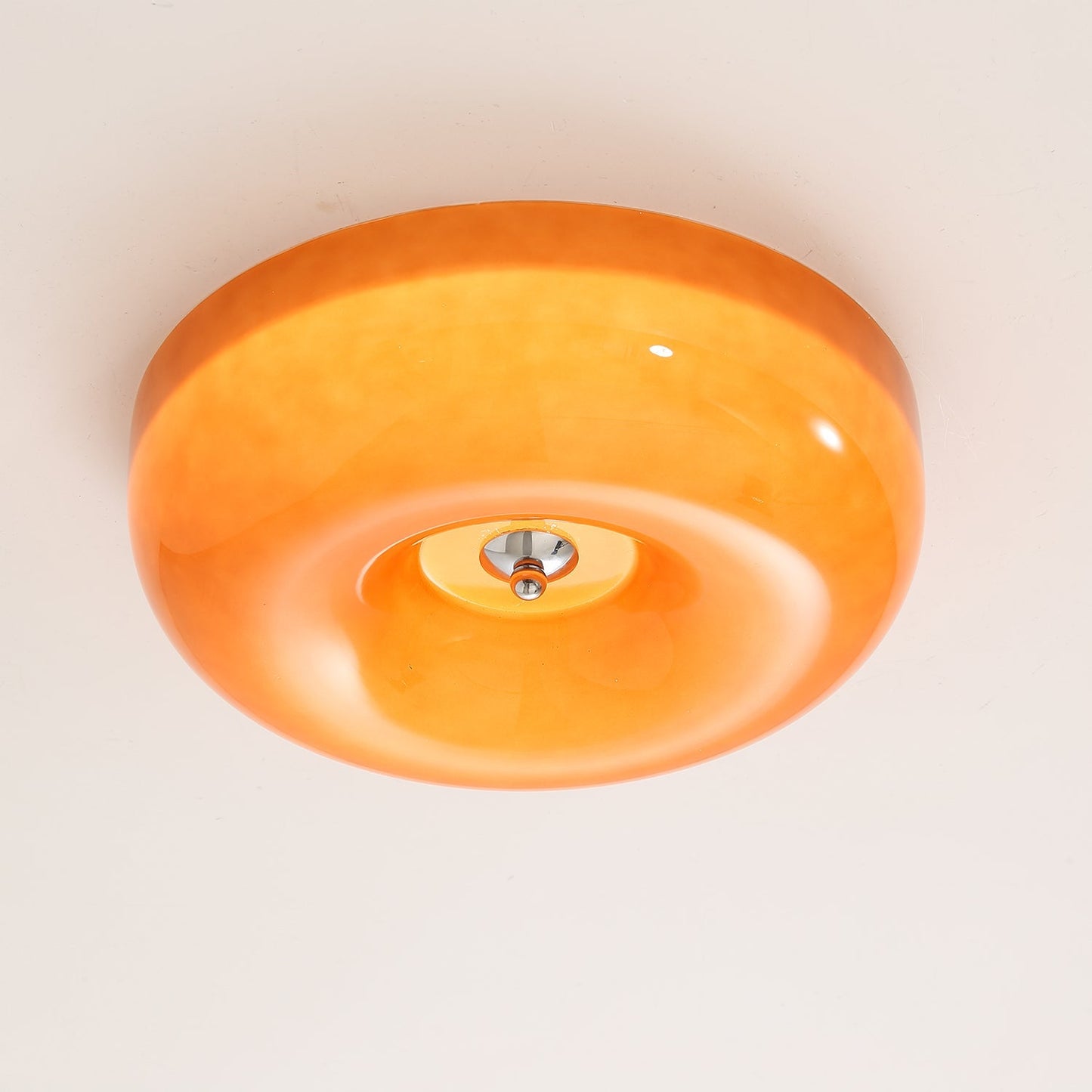 Plafondlamp Glas Swirl Metaal Wit Koffie Beige Woonkamer Slaapkamer LED 3000K 4000K 6000K Ø32 Ø40 Ø46cm Plafonnière Dimbaar