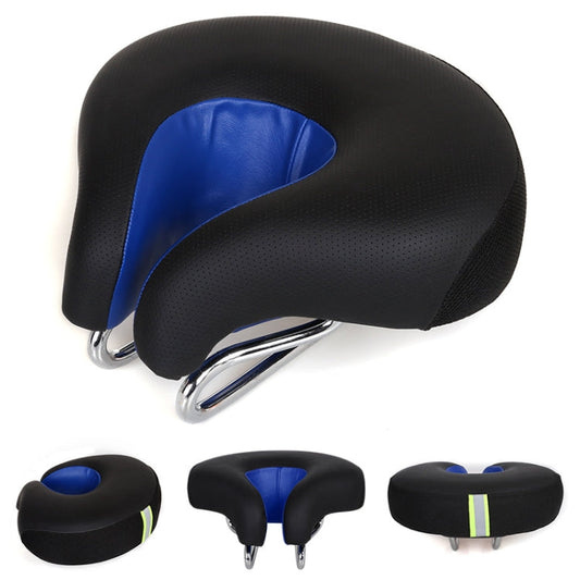Ergonomisch Fietszadel zonder Neus met Zachte Vulling voor Mountainbike - Drukverlagend Sportfietszadel met Extra Comfort voor Heren en Dames