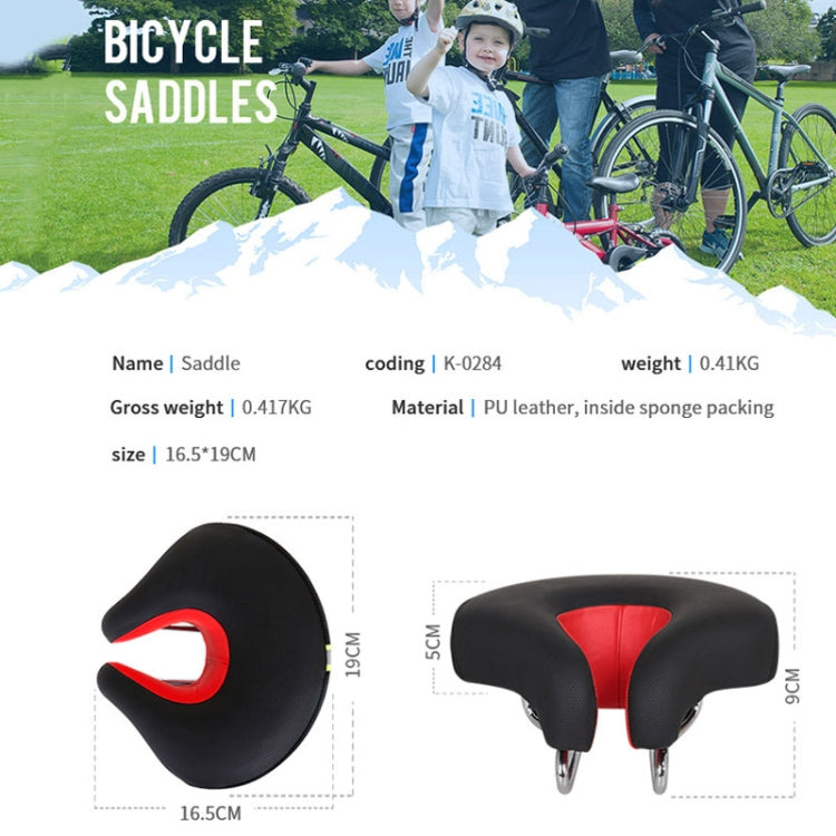Ergonomisch Fietszadel zonder Neus met Zachte Vulling voor Mountainbike - Drukverlagend Sportfietszadel met Extra Comfort voor Heren en Dames
