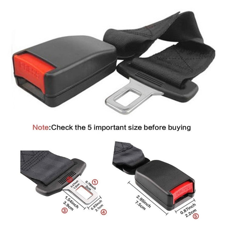 Autogordel Verlenger Set voor Extra Lengte en Comfort | Universele Veiligheidsgordel Extensie voor Passagiers