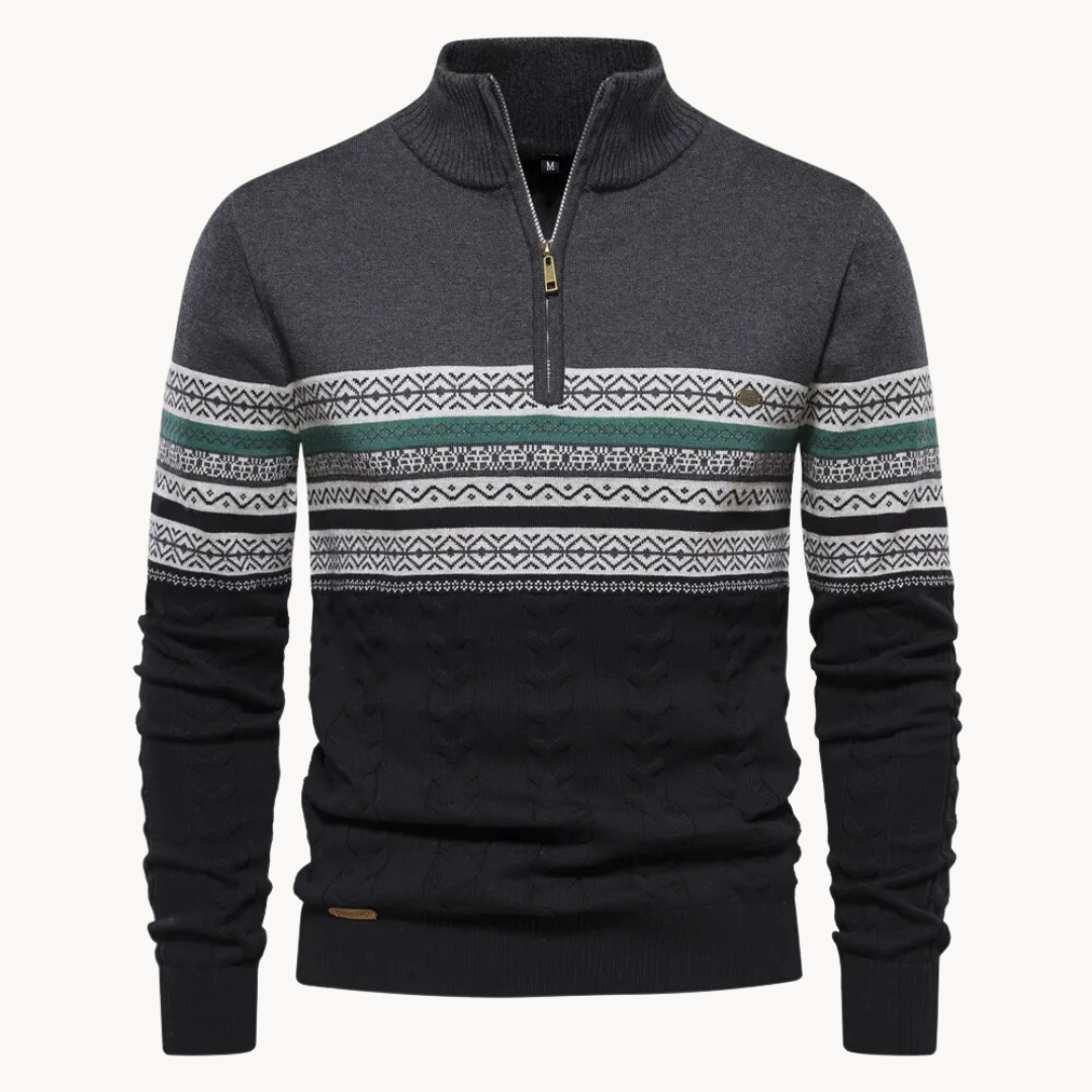 Merino Look Heren Trui Gebreid Warm en Comfortabel
