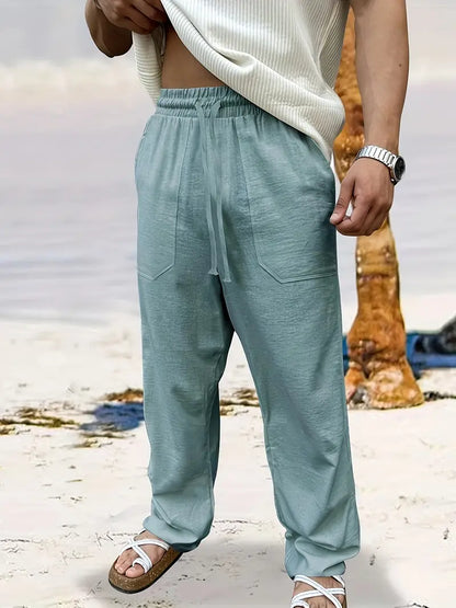 Lichte Zomerbroek Heren Linnen Casual Maes - StudioMarella