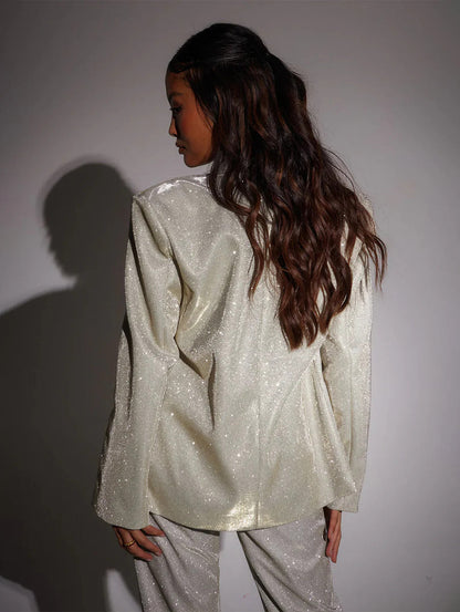 Glitter Pak Suit Set voor Vrouw