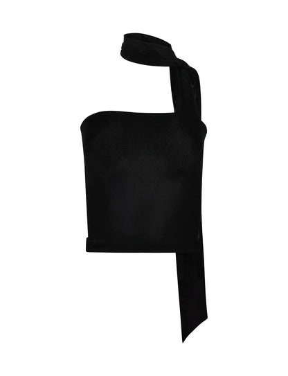 Mouwloze Blouse Vrouw Zomerse Top met Nekband