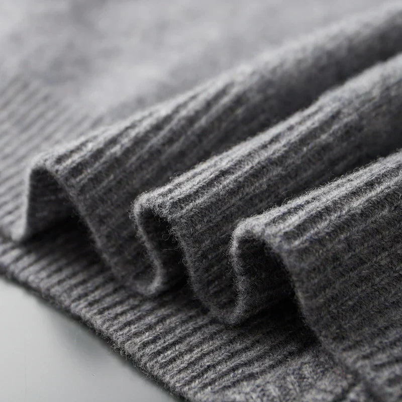 Heren Cashmere Vest Rits Elegante Snit