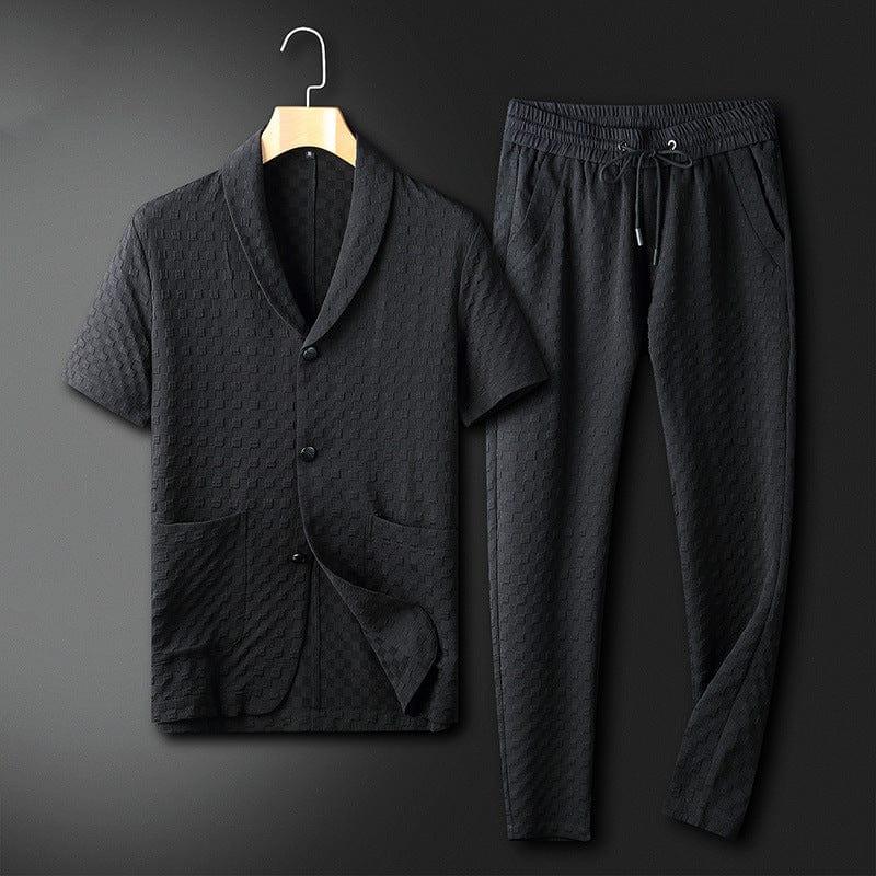 Heren Lounge Set Zacht Katoen Tweedelig Comfortabel